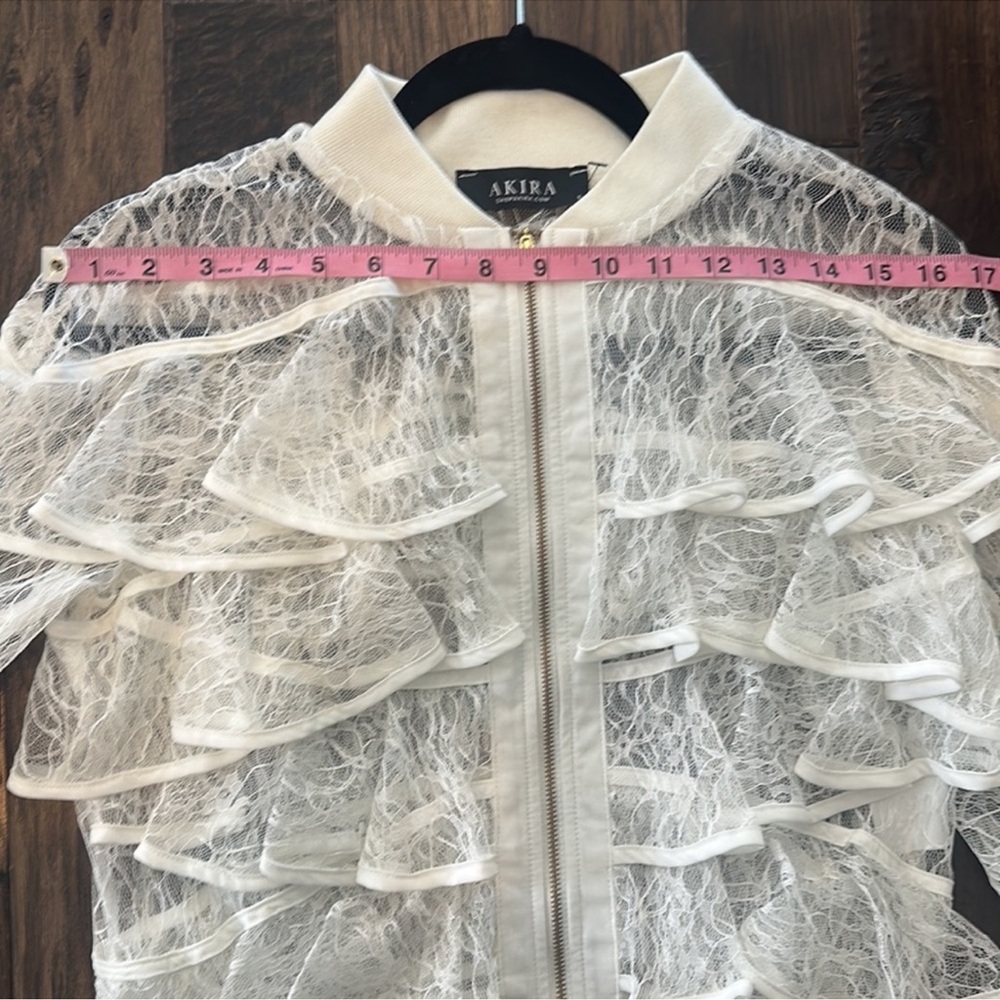 Akira Ruffle Lace Jacket | S | white - Picture 3 of 6